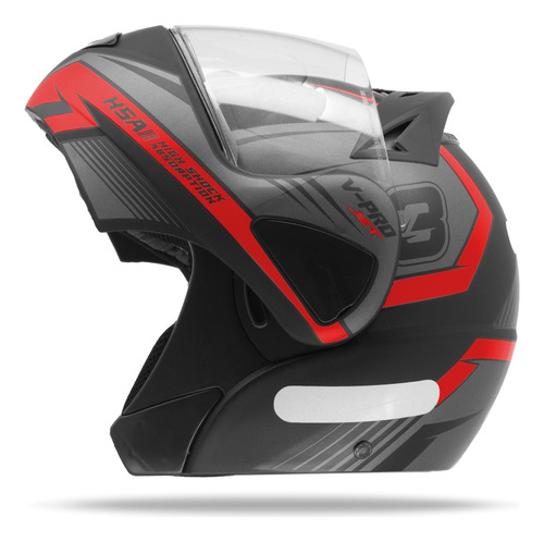 Capacete Moto Robocop Escamoteável Pro Tork V-pro Jet 3