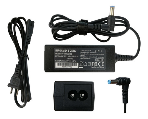 Cargador Acer 19v 2.37a Pta. 1.7 Mm. A314-31 A314-32 A110