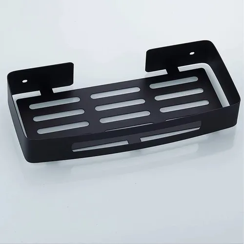 Repisa Para Baño Rectangular Negra