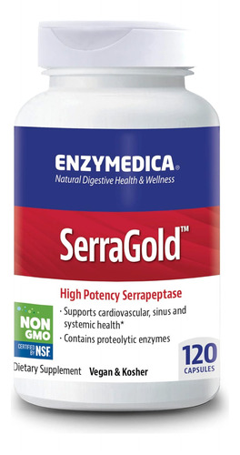 Suplemento Enzymedica Serragold  A - Unidad a $2874