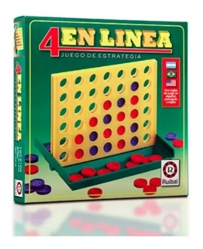 Juego 4 En Linea De Estrategia Clásico Ruibal 1226 My Toys 