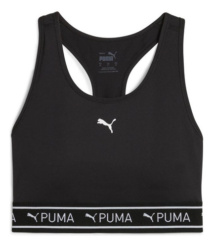 Peto Puma 4keeps Elastic Bra - P Negro Mujer