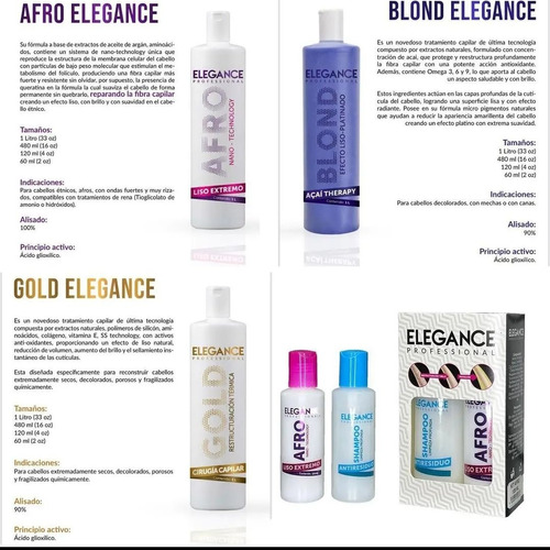 Productos Elegance Profesional Para El Cuidado De Tu Cabello