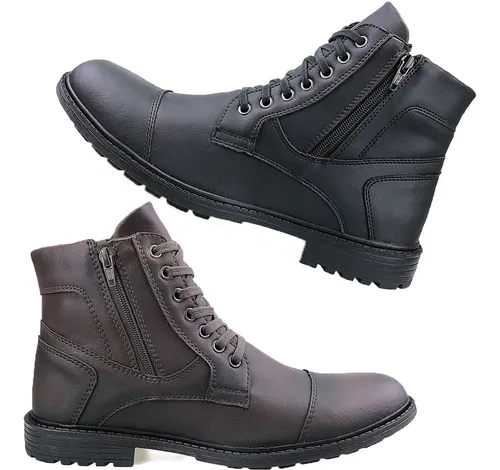 Bota casual hotsell neway ziper marrom