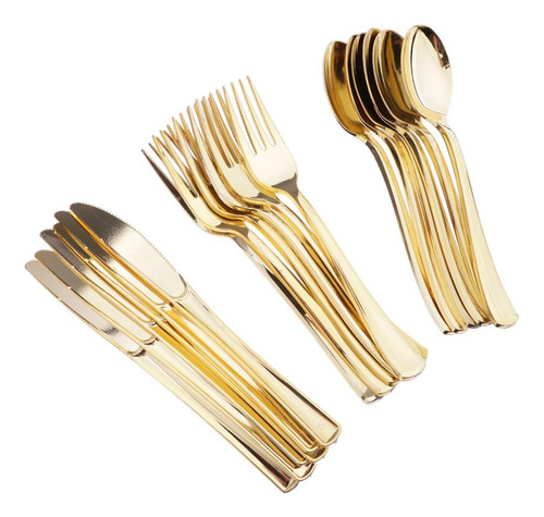 / 18 Piezas De Vajilla Desechable 6 Cuchillos 6 Tenedores Y