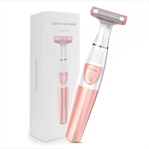 Maquina Depiladora Rasuradora Electrica Recargable Mujer 2pz Color Rosa