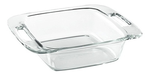 Fuente Con Asas Cuadrada 1,9 Lt Easy Grab Pyrex Color Transparente