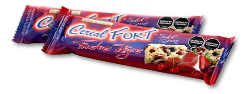 Barritas Cereal Fort Frutos Rojos Light X 24u - Felfort