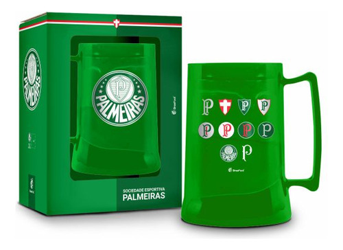 Caneca Gel Palmeiras Escudos Verdão Oficial 300ml Times