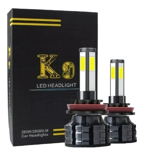 Pack 3 Kit Luz Turbo Led K9 4caras 28000lm Cambus