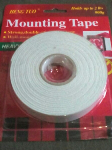 Cinta Doble Faz Aislante Espuma Foam Tape 1,8cm X 2mm