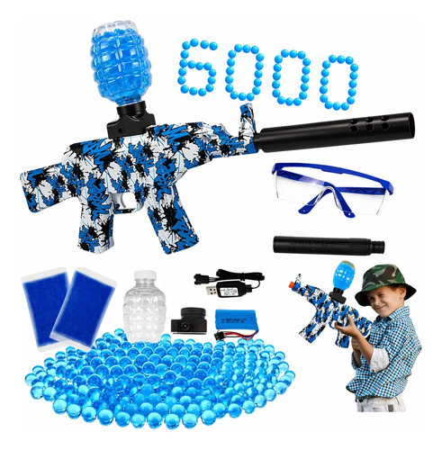 Arma Bolinha De Gel Arminha Ak47 Metralhadora Automática Sortida