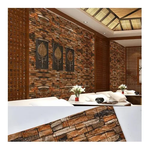 Pared Decorativa Placa Autoadhesiva 3d X 4 Placas - $ 12.780,74