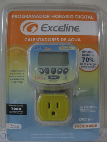 Programador Horario Digital Exceline 120v  Nuevo