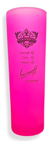 Vaso De Vidrio Diseño Smirnoff Rosa 600ml Argentina