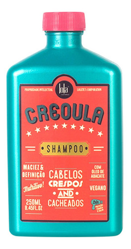 Lola Creoula Shampoo Cabelos Crespos E Cacheados 250ml