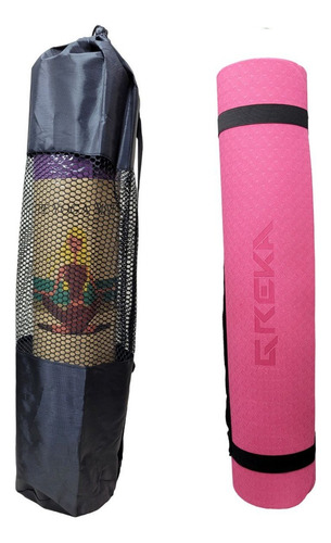 Esterilla Greka Tpe 6mm Yoga Mat Para Ejercicios Con Bolso 