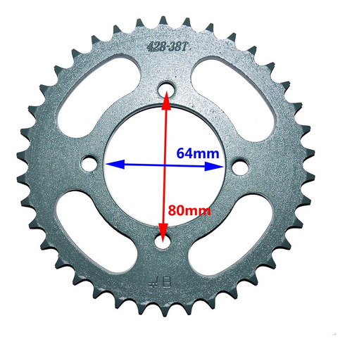 Piñon Trasero Diente Para Yamaha Ybr Baja