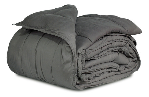 Acolchado De Invierno Relleno Extra Suave 2½ Queen Gris