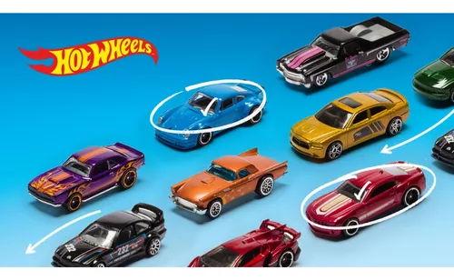 5 Carrinhos Hot Wheels Original Colecionar Mattel Corrida