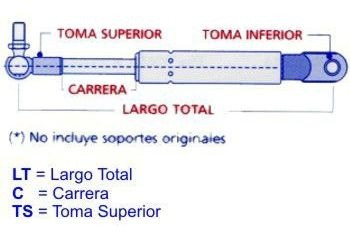 Amortiguador Puerta Chevrolet Blazer Dlx 630-285-400