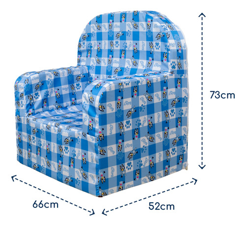 Silla Infantil Bluey Rosa Chicle - Sublime 75 Cm Rosa Chicle