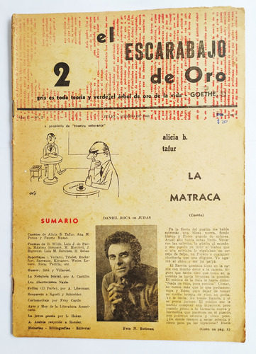 Revista El Escarabajo De Oro 2 Año 1961