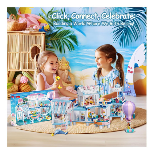 Construcción De La Casa De Verano De Friends Para Niñas Kit