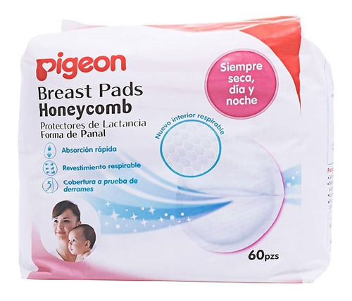 Pigeon Protectores/absorbentes Honeycomb 60uds 