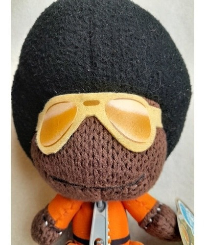 Imagen 5 de 7 de Peluche Original Marvin Afro Sackboy Little Big Planet 22cm.