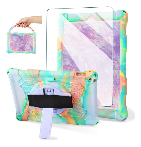 Funda Para iPad 9th Gen iPad 8th Gen iPad 7th Gen Rainbow Mo