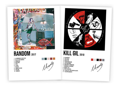 Posters Charly Garcia 14 Albums A4