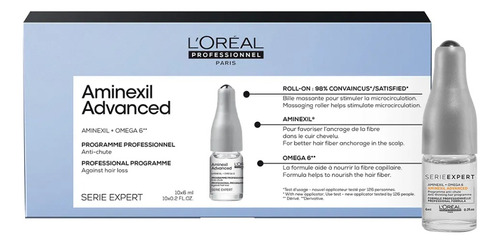 Loreal Aminexil Advanced Ampolas Anti Quedas - 10unds X 6ml