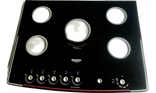 Vidro Supreme Glass Fogao Dako Mesa Original 5 Bocas