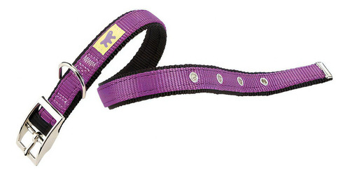 Collar Para Perros Dual Cf 25/45 Colours De Nylon Ferplast Color Violeta Liso