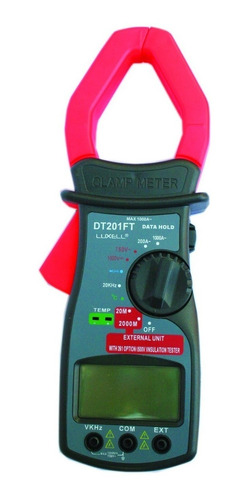 Pinza Amperometrica Digital Tester Dt201ft Luxell Lcd Hold