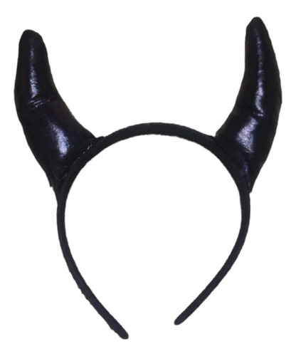 Diadema De Cuernos De Diablo Negro Halloween