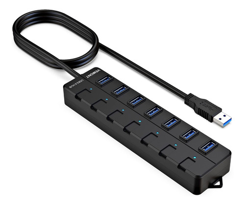 Concentrador Usb, Concentrador Usb De 7 Puertos, Divisor Usb