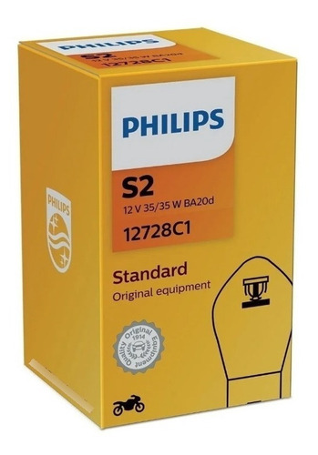 Lampara Delantera 12v 35/35w Bosch Philips S2 12728 Ybr Stor