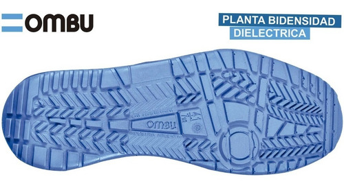Imagen 2 de 10 de Zapatilla Seguridad Ombu Sneaker, Cuero Flor Y Nobuck 36al46