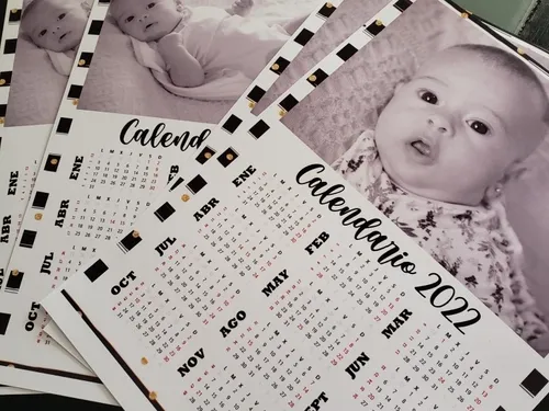 Calendario 2021 Papel Fotografico 210gr A4 Personalizado