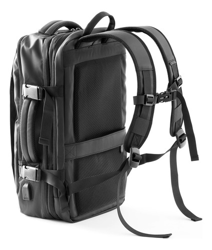 Imagen 5 de 10 de Mochila Walla Webster Expandible Portanotebook Viajes Usb
