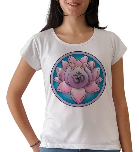 Remera Flor De Loto Yoga Meditación Mujer