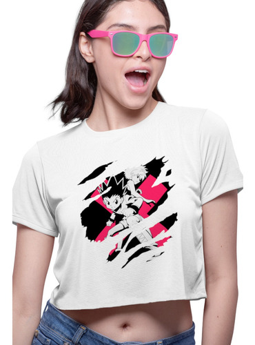 Playera Crop Top Sh0nen-1 Anime Gon And Killua 2b