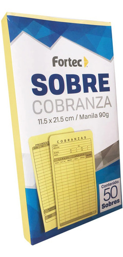 Pack 100 Sobre Cobranza No.7 11.5x21.5cms. +obsequio!!