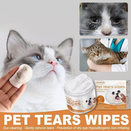 Fd Mascota Ojo Perro Gato Toallitas Húmedas Antimanchas, 60