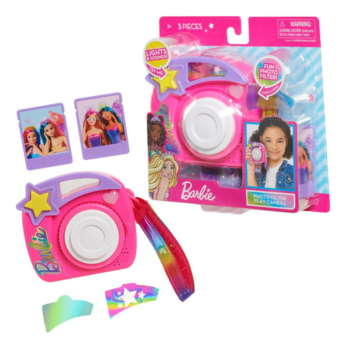 Barbie Photo Filter Play Camera - Juguete De Luces Y Sonidos