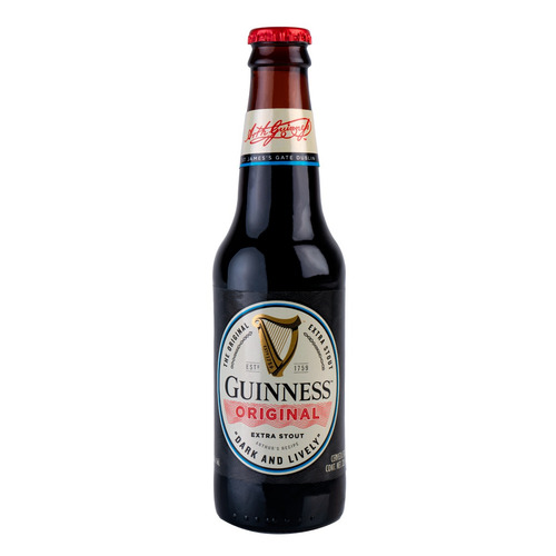 Imagen 1 de 1 de Cerveza Guinness Original Stout Porter negra 325 mL 24 u
