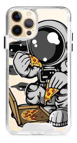 Funda Para iPhone 13 Pro Max Diseño Astro Pizza Transparente