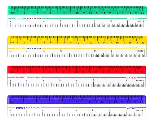 Reglas De 8 Pulgadas | Reglas De 20 Cm | Reglas De Plá...